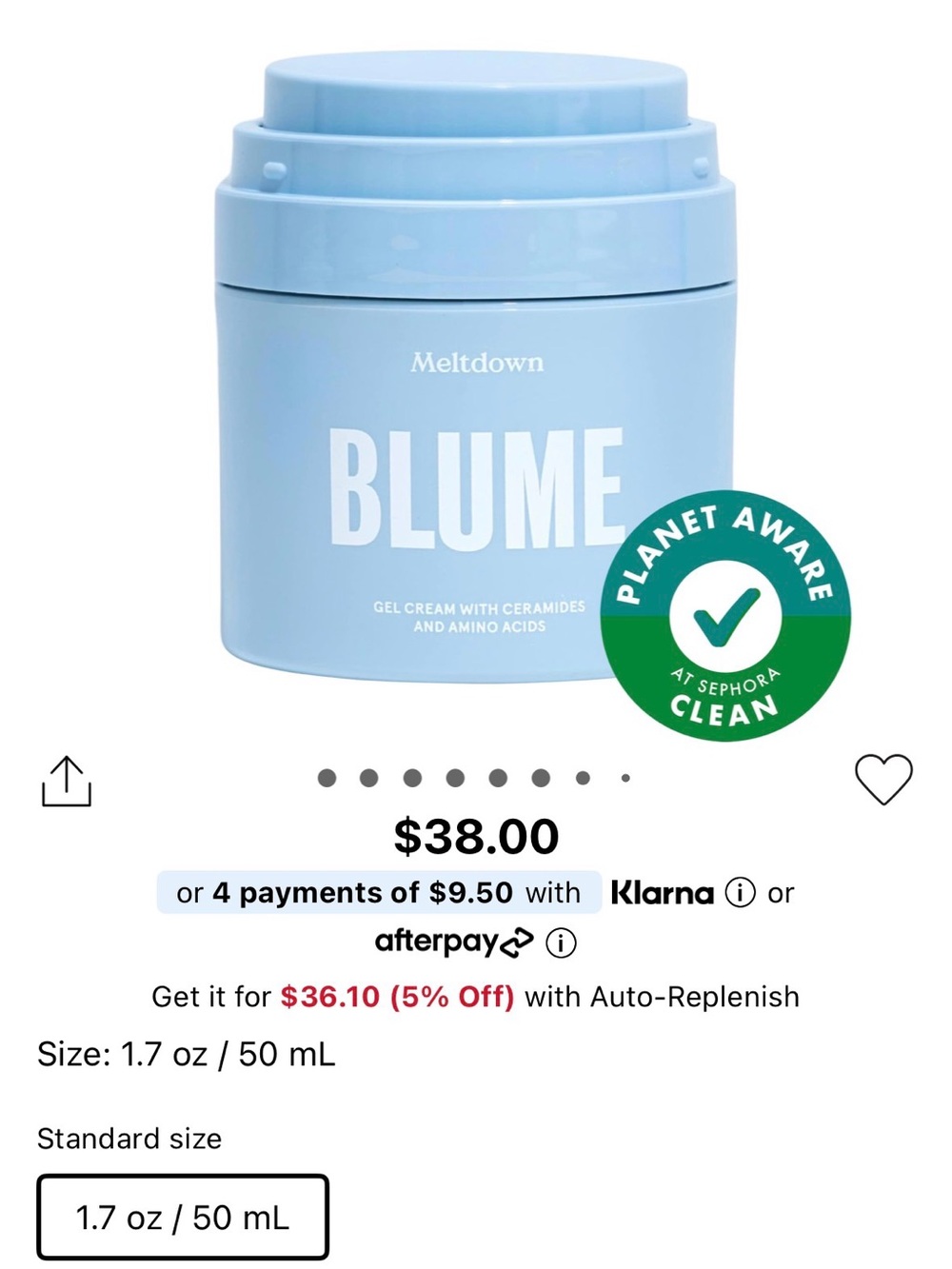 Blume Meltdown Gel Cream – acne prone skin